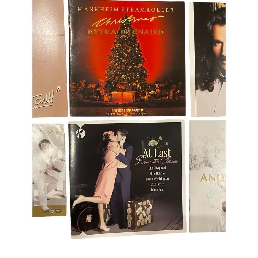 CD Insert Lot Yanni Andrea Bocelli Mannheim Steamroller Tim ONeill Art Crafts